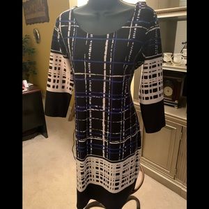 Blue and white dress size M by Melisa Paige